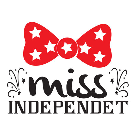 Miss Independence Day design, vector illustration eps 10.のイラスト素材