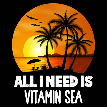All i need is vitamin seaのイラスト素材