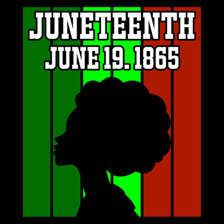 Juneteenth June 19th 1865のイラスト素材