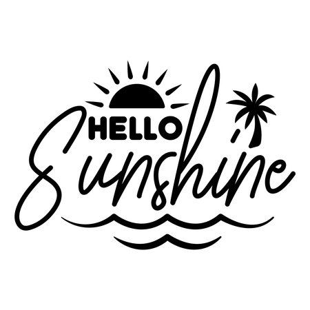 hello sunshineのイラスト素材
