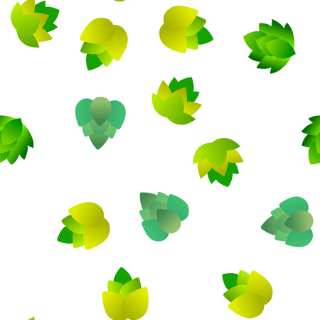 Artichoke, Gourmet Cuisine Vector Linear Icons Seamless Pattern. Artichokes, Healthy Vegetarian Diet Ingredients Thin Line Pictograms. Organic Food Restaurant Plant Growth Stages, Hopsのイラスト素材