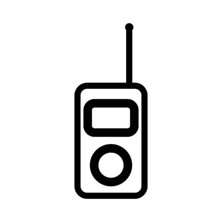Tourist walkie-talkie icon vector. Thin line sign. Isolated contour symbol illustrationのイラスト素材