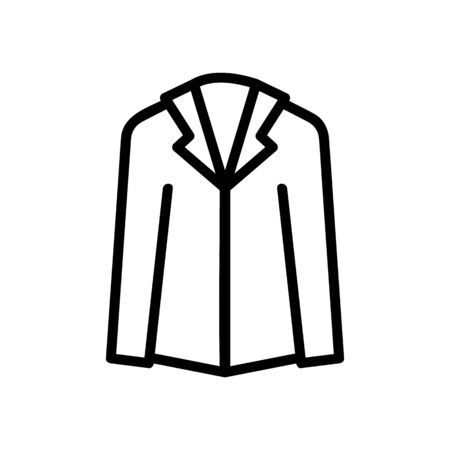 Men s costume icon vector. A thin line sign. Isolated contour symbol illustrationのイラスト素材