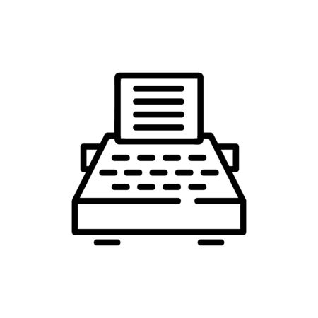 Journalism icon vector. A thin line sign. Isolated contour symbol illustrationのイラスト素材