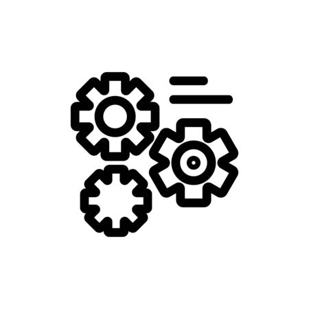 setting the planning icon vector. A thin line sign. Isolated contour symbol illustrationのイラスト素材