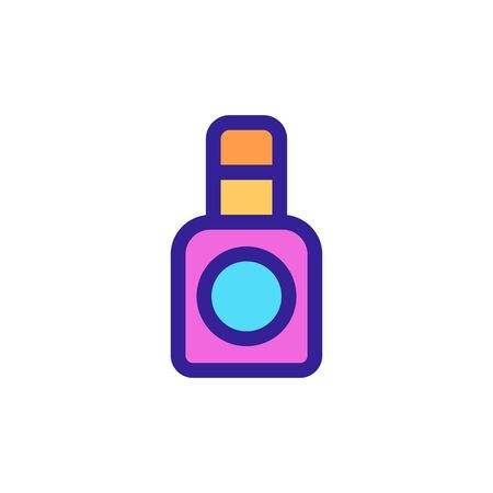 Nail nail icon vector. Thin line sign. Isolated contour symbol illustrationのイラスト素材