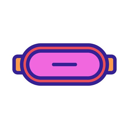 Computer glasses icon vector. Thin line sign. Isolated contour symbol illustrationのイラスト素材