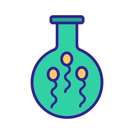 artificial insemination icon vector. Thin line sign. Isolated contour symbol illustrationのイラスト素材