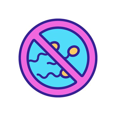 passive insemination icon vector. Thin line sign. Isolated contour symbol illustrationのイラスト素材