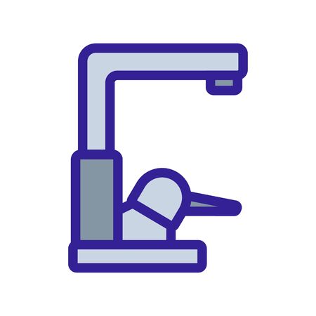 Water mixer icon vector. A thin line sign. Isolated contour symbol illustrationのイラスト素材