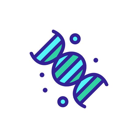 The chemical composition of the analysis is an icon vector. A thin line sign. Isolated contour symbol illustrationのイラスト素材