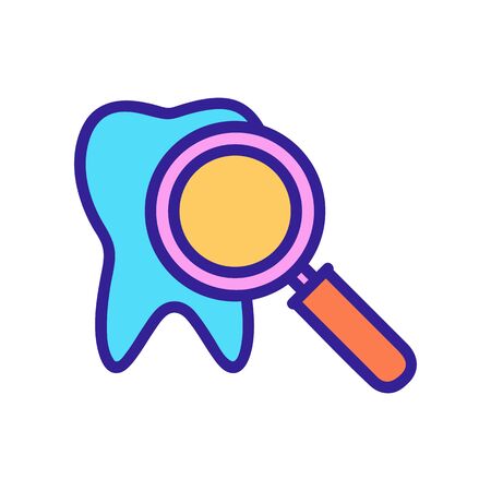 Protect the tooth icon vector. A thin line sign. Isolated contour symbol illustrationのイラスト素材