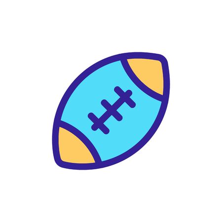 Handball ball icon vector. A thin line sign. Isolated contour symbol illustrationのイラスト素材