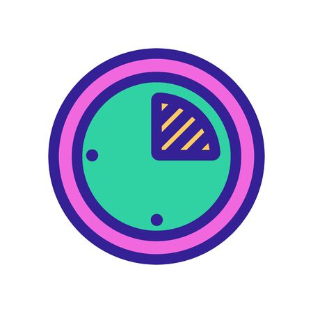 The timer icon is a vector. A thin line sign. Isolated contour symbol illustrationのイラスト素材