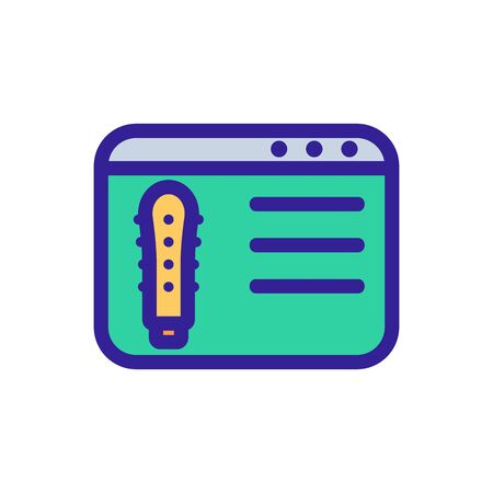 online shopping icon vector. A thin line sign. Isolated contour symbol illustrationのイラスト素材