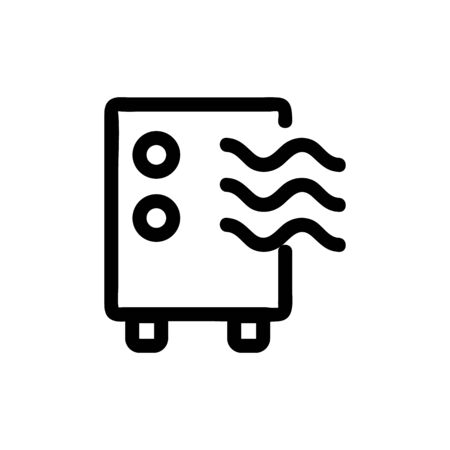 air purifier icon vector. Thin line sign. Isolated contour symbol illustrationのイラスト素材