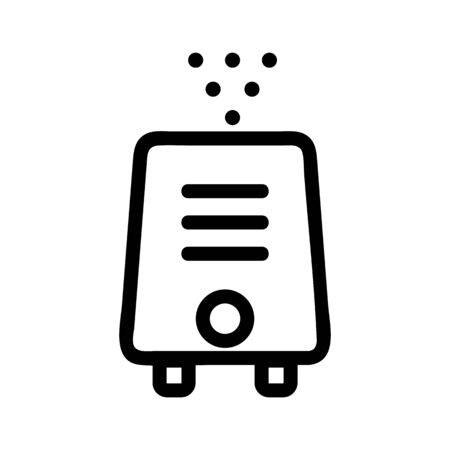 air purifier icon vector. Thin line sign. Isolated contour symbol illustrationのイラスト素材