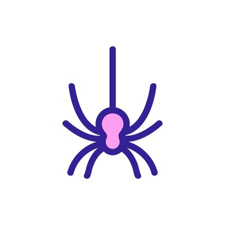 Spider icon vector. Thin line sign. Isolated contour symbol illustrationのイラスト素材