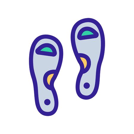 Orthopedic insole icon vector. Thin line sign. Isolated contour symbol illustrationのイラスト素材
