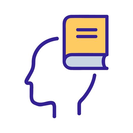 consciousness icon vector. Thin line sign. Isolated contour symbol illustrationのイラスト素材