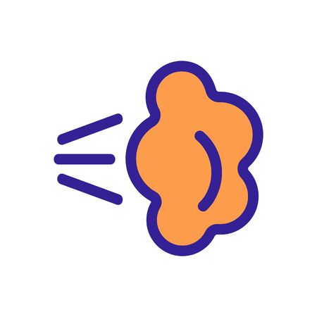 the smell of the icon vector. Thin line sign. Isolated contour symbol illustrationのイラスト素材