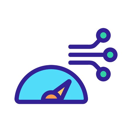Optical cable icon vector. Thin line sign. Isolated contour symbol illustrationのイラスト素材