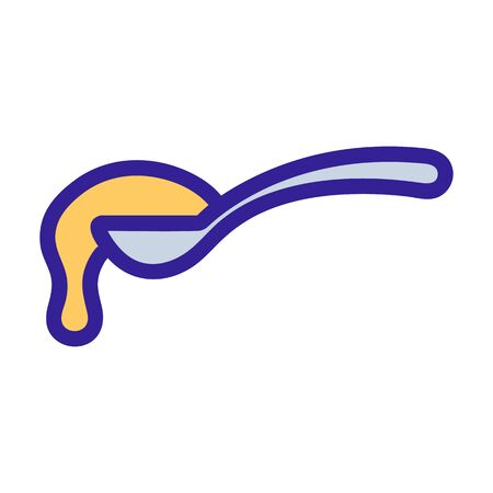 Honey icon vector. Thin line sign. Isolated contour symbol illustrationのイラスト素材