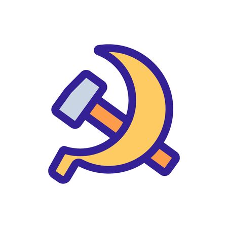 Socialism is an icon vector. Thin line sign. Isolated contour symbol illustrationのイラスト素材