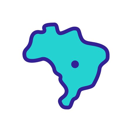 Palm icon vector. Thin line sign. Isolated contour symbol illustrationのイラスト素材