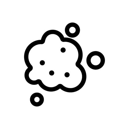 the smell of the icon vector. Thin line sign. Isolated contour symbol illustrationのイラスト素材