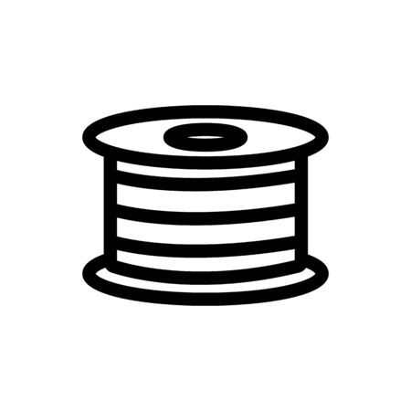 Optical cable icon vector. Thin line sign. Isolated contour symbol illustrationのイラスト素材