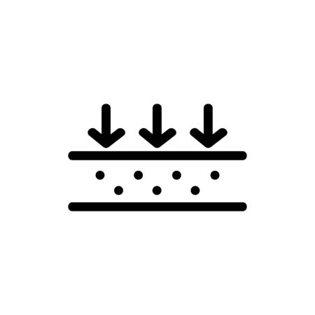 Cotton icon vector. Thin line sign. Isolated contour symbol illustrationのイラスト素材