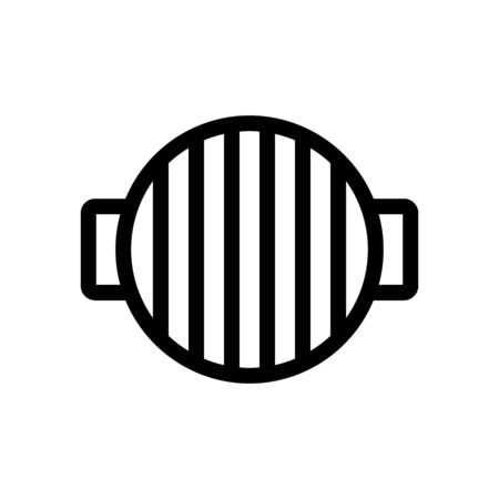 steak meat icon vector. Thin line sign. Isolated contour symbol illustrationのイラスト素材