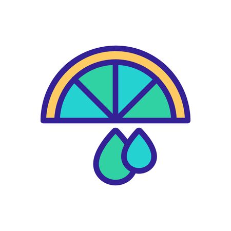 Lime icon vector. Thin line sign. Isolated contour symbol illustrationのイラスト素材