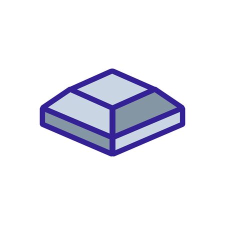 chocolate icon vector. Thin line sign. Isolated contour symbol illustrationのイラスト素材