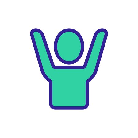 The criminal thief is a gangster icon vector. Thin line sign. Isolated contour symbol illustrationのイラスト素材