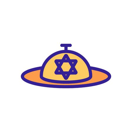 Israel icon vector. Thin line sign. Isolated contour symbol illustrationのイラスト素材