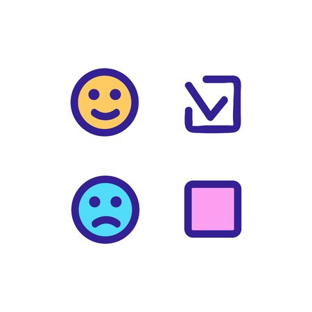 Select ingered vector icon. Thin line sign. Isolated contour symbol illustrationのイラスト素材