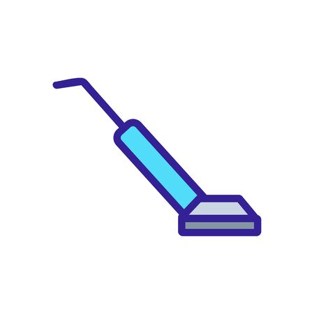 Home vacuum cleaner icon vector. Thin line sign. Isolated contour symbol illustrationのイラスト素材