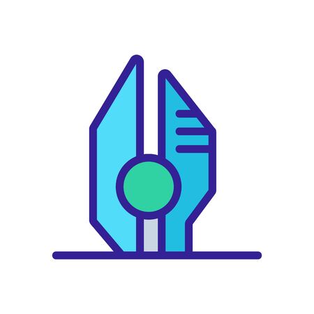 city future icon vector. Thin line sign. Isolated contour symbol illustrationのイラスト素材