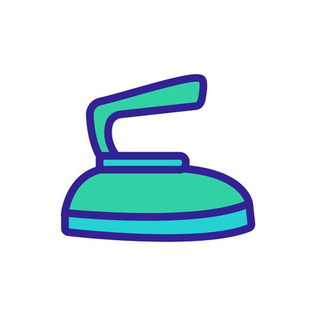 Iron icon vector. Thin line sign. Isolated contour symbol illustrationのイラスト素材