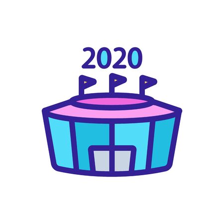 Soccer Icon vector. Thin line sign. Isolated contour symbol illustrationのイラスト素材