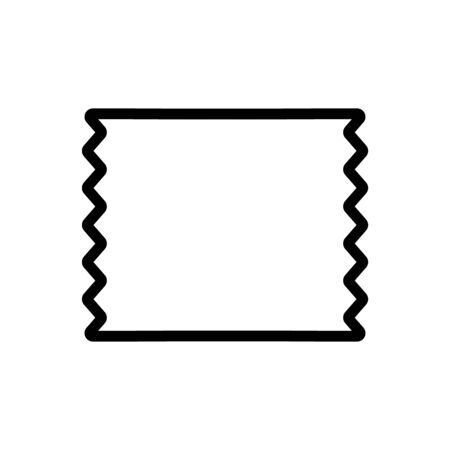 foil sheet icon vector. foil sheet sign. isolated contour symbol illustrationのイラスト素材