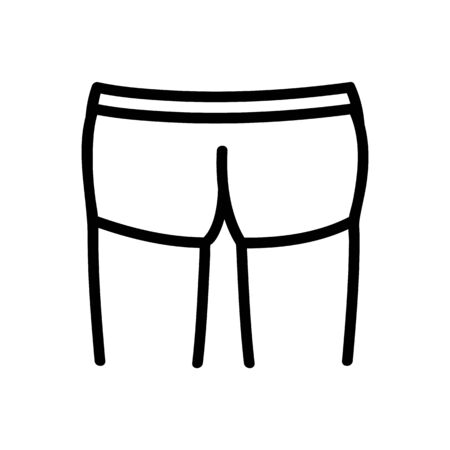 ass and panties icon vector. ass and panties sign. isolated contour symbol illustrationのイラスト素材