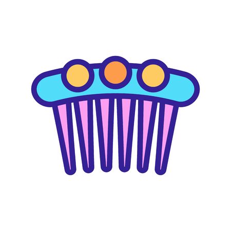 hairpins icon vector. hairpins sign. color isolated symbol illustrationのイラスト素材