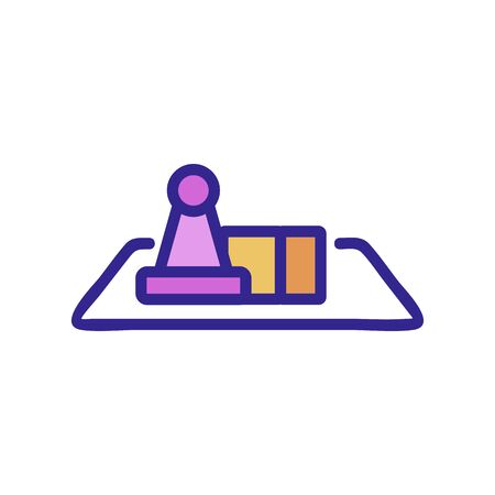 the game table icon vector. the game table sign. color isolated symbol illustrationのイラスト素材