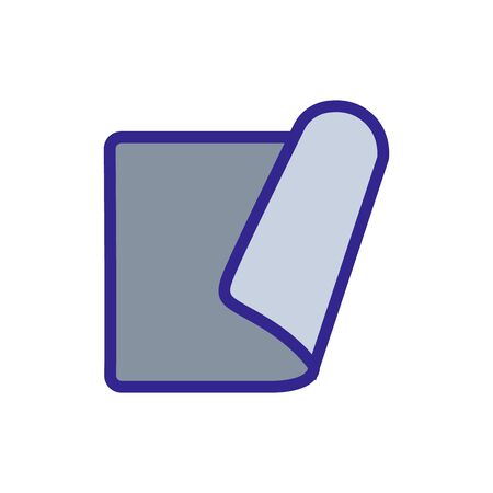 foil sheet icon vector. foil sheet sign. color isolated symbol illustrationのイラスト素材