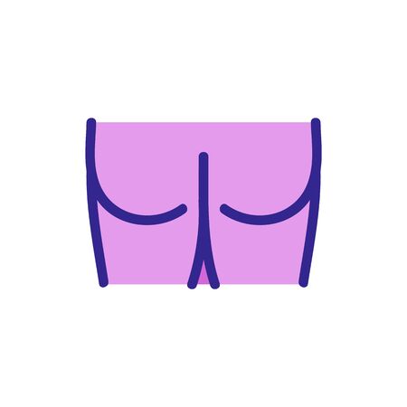 ass man icon vector. ass man sign. color isolated symbol illustrationのイラスト素材