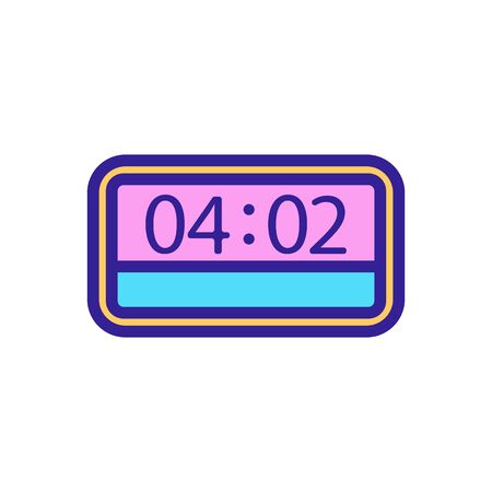 scoreboard swimming icon vector. scoreboard swimming sign. color contour symbol illustrationのイラスト素材