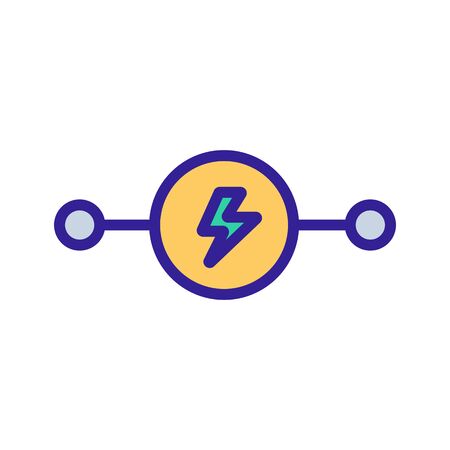 electric motor icon vector. electric motor sign. color contour symbol illustrationのイラスト素材